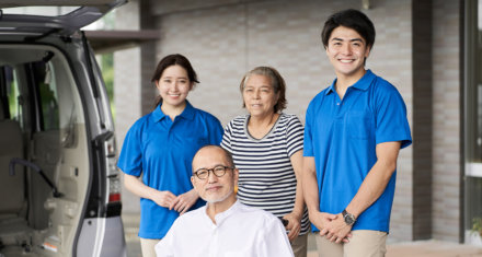 group of people smiling