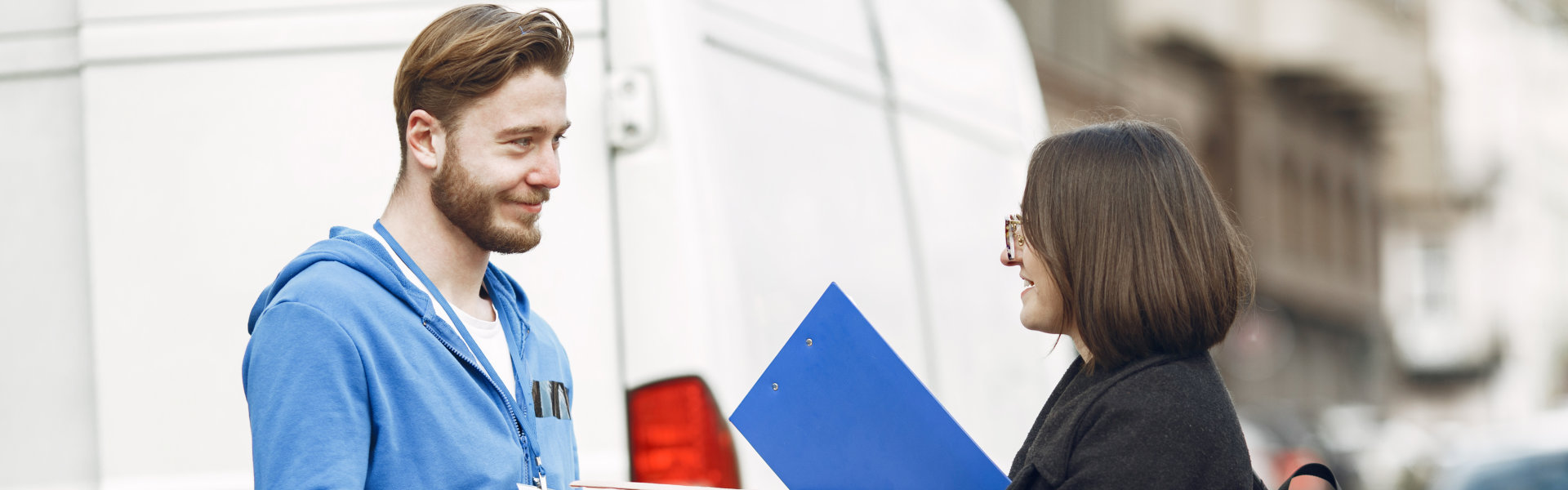 two person talking